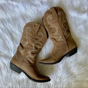 Brown Cowgirl Cowboy Boots New